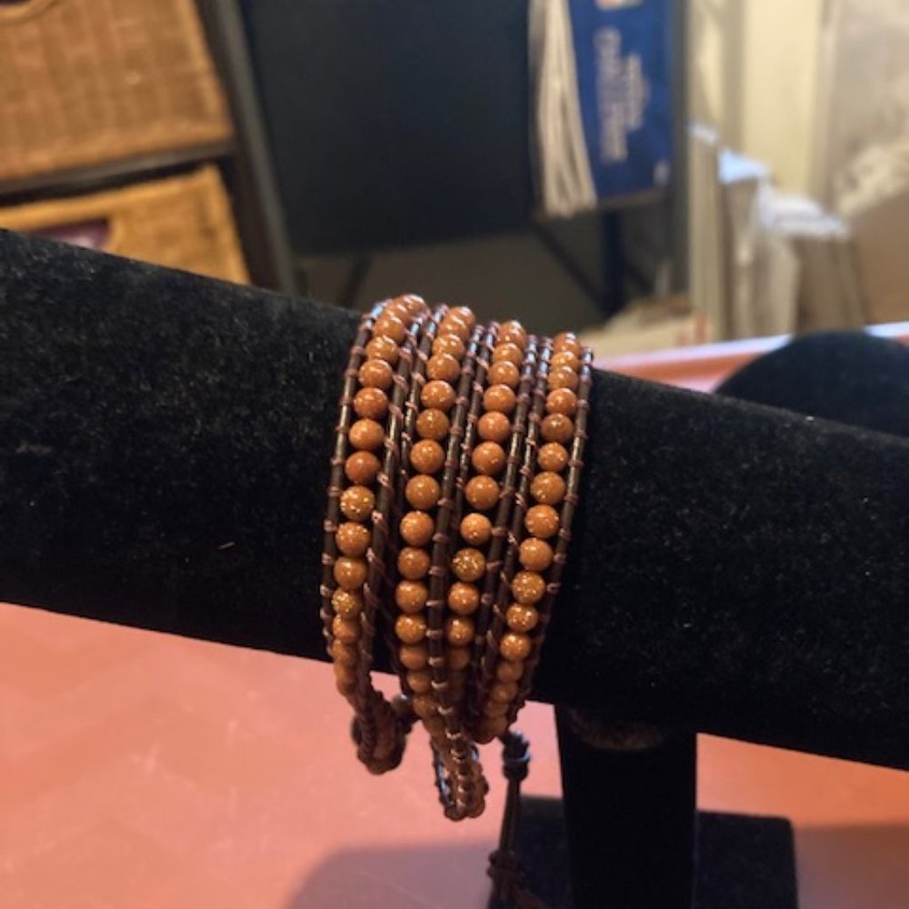 Lulu Dharma sunstone wrap bracelet